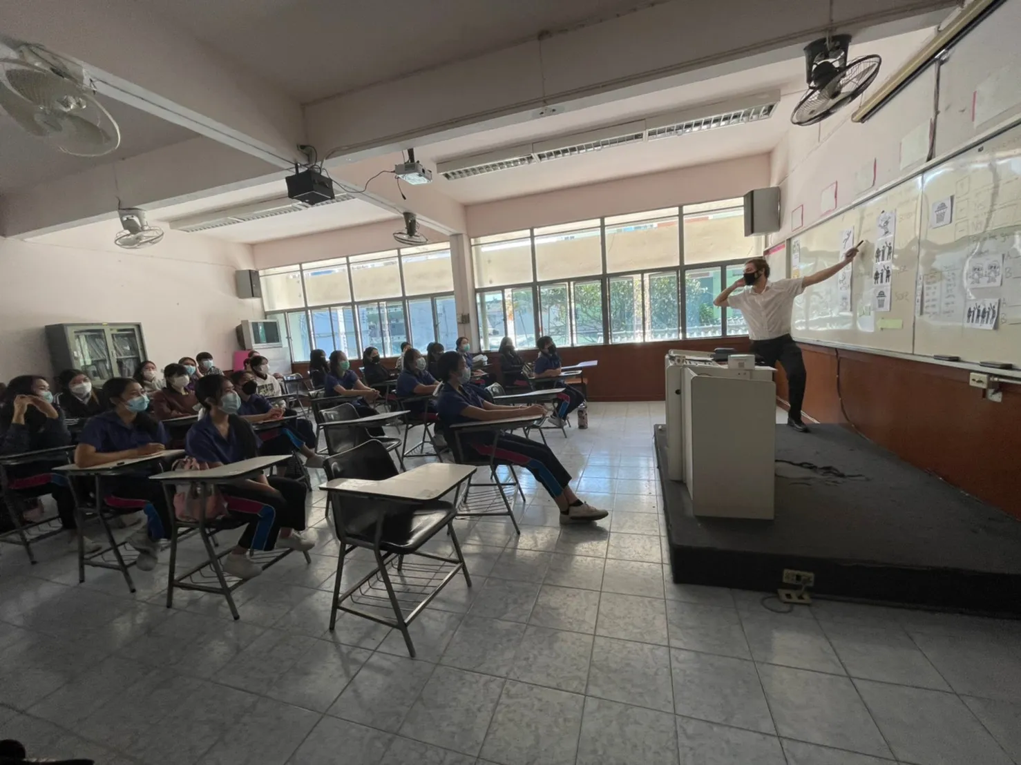 Dan Thomas studying remotely