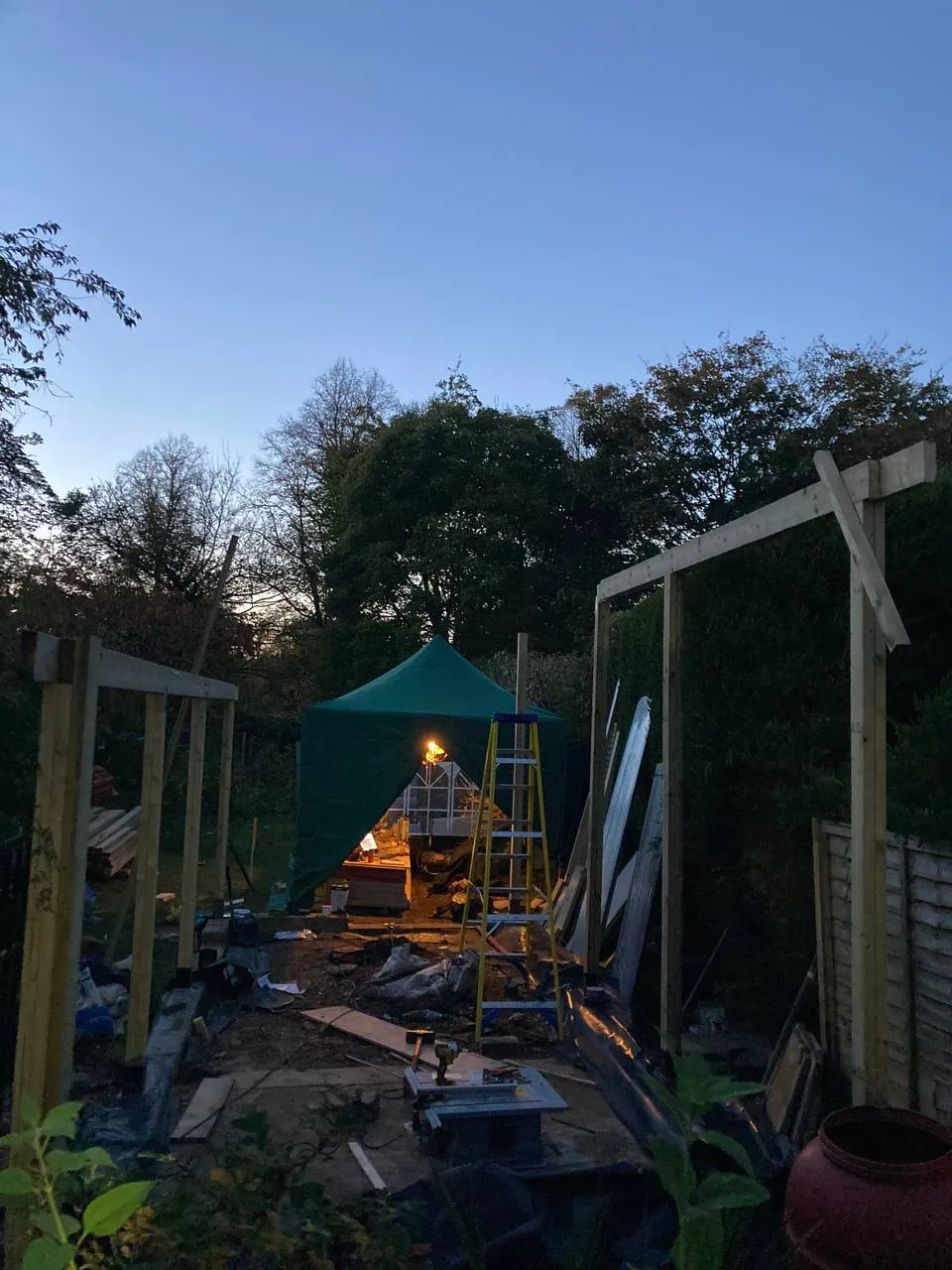 A picture of Kai working on the studio project