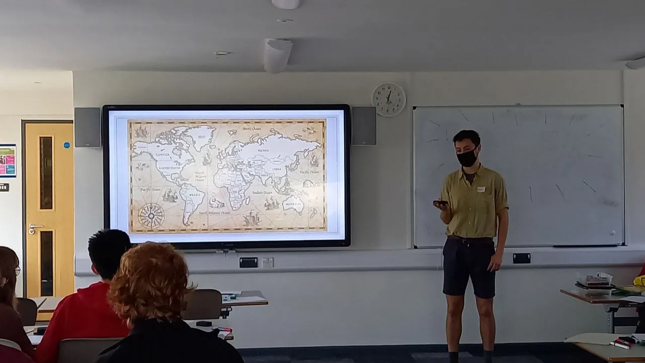 A student working on a maths problem